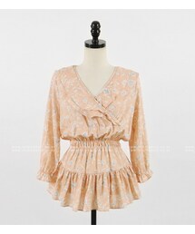 花柄フリルブラウス (シャツ/ブラウス)