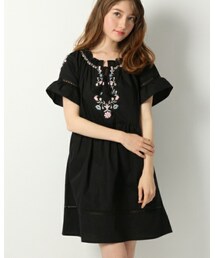 Heather | 刺繍コットンワンピース(ワンピース)