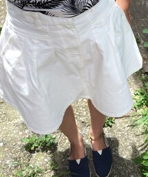 MOUSSY | 白スカート(デニムスカート)