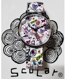 ScoLar | 4柄展開ジャバラ時計(アナログ腕時計)