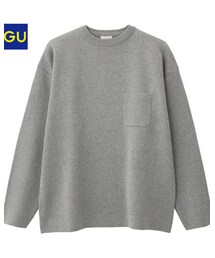 GU | ミラノリブビッグクルーネックセーター(ニット/セーター)