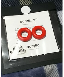 acrylic | イヤリング