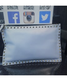 VALENTINO | VALENTINO ロックスタッズクラッチバッグ セレニティ(クラッチバッグ)