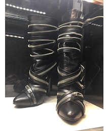 BALMAIN | BALMAIN×GIUSEPPE　ZANOTTI　ジップヒールロングブーツ(ブーツ)