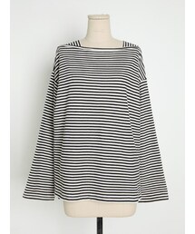 imvely | スクエアネックボーダーＴシャツ(Tシャツ/カットソー)