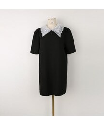 imvely | レースカラーワンピース ミニ丈(ワンピース)