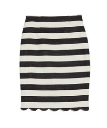  ウェーブラインボーダータイトスカート(スカート)