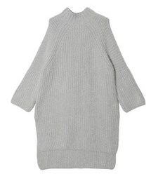モックネックアンゴラニットワンピース(ワンピース)