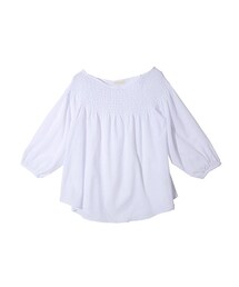 STYLENANDA | シャーリングオフショルチュニックブラウス(シャツ/ブラウス)