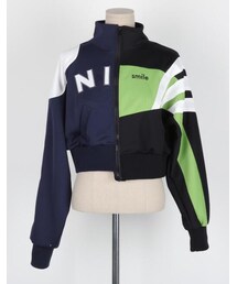 STYLENANDA | ヴィヴィッドブロックフルZIPショートパーカー(パーカー)