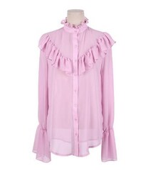 STYLENANDA | フリルラインシースルーシフォンブラウス(シャツ/ブラウス)