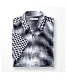 UNIQLO | MEN リネンコットンチェックシャツ(半袖)(シャツ/ブラウス)