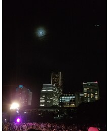 ランドマークタワーと月と夜景 | その他