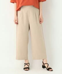 GLOBAL WORK | リネンライクタックワイドパンツ(パンツ)