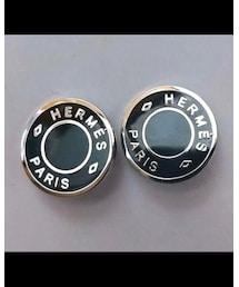 Handmade | HERMESボタンリメイクピアス(ピアス（両耳用）)