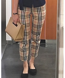 BURBERRY | ノバチェック クロップドパンツ(その他パンツ)