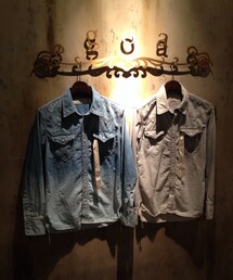 goa 6ozグラデーションデニムシャツ(シャツ/ブラウス)