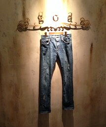 goa 10ozストレッチデニムブロークンスキニー(デニムパンツ)