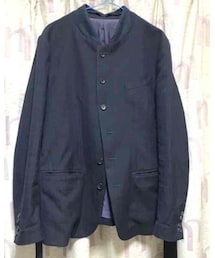 URU | 15SSストライプウールジャケット(テーラードジャケット)