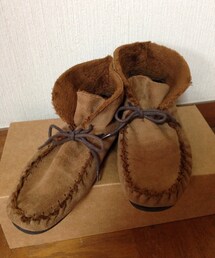 神戸で買った | 6年ものでくたくたモカシン(ブーツ)