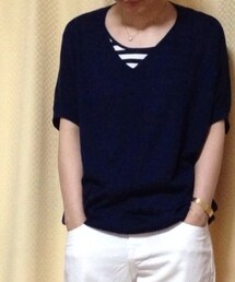 earth music&ecology | Ｖネックニット(ニット/セーター)