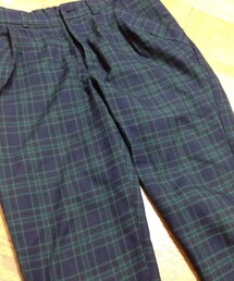 Green Parks fuuwa | ダークなチェックパンツ(その他パンツ)