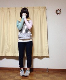 GU | ちょいピタネイビーパンツ(その他パンツ)