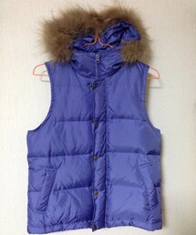 NIMES | 紫がかった青色ベスト(ダウンベスト)