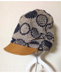 制帽所 | ツバが皮なキャスケット(キャスケット)