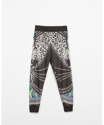 ZARA | ヒョウ柄プリントパンツ(その他パンツ)