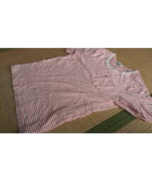 Burgus Plus | Pocket Border T-Shirt ホワイト×レッド(Tシャツ/カットソー)