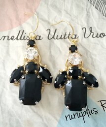 R+ | Bijoux black(ピアス（両耳用）)