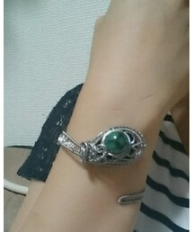 付けるとこんな感じ | バングル/リストバンド