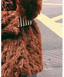 范智乔毛毛外套 | ジャケット/アウター