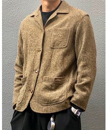 古着 | ツイードジャケット　ベージュ(テーラードジャケット)