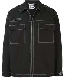 IZZUE | Izzue Contrast Stitching Shirt Jacket(ジャケット/アウター)