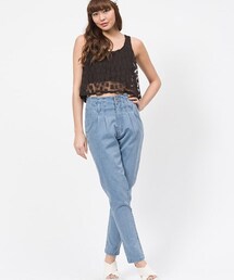 SPIRALGIRL | カットデニムタックパンツ(その他パンツ)