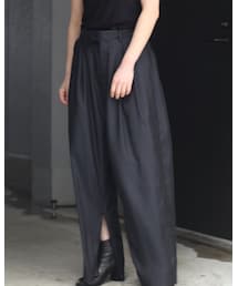 stein | Cupro Wide Trousers(パンツ)