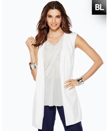 chico_ | Black Label Long Vest(ベスト)