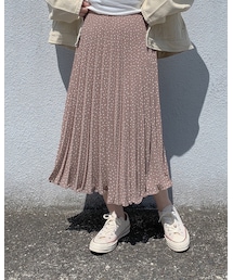 Le.more | ドットプリーツスカート(スカート)