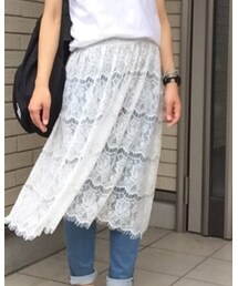 しまむら | ネイビーノースリーブトップスとセットでした🤗(ワンピース)