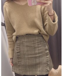 Another Edition | Ｖネックニットプルオーバー/ AEBFC W/N V/N PO◆(ニット/セーター)