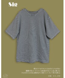 Sig FREAK'S STORE | スーピマコットンボーダーTシャツ/マイクロボーダーTシャツ(Tシャツ/カットソー)