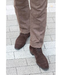 Santoni | サントーニ　ブラウンスウェード　チャッカーブーツ(ブーツ)