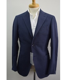 RING JACKET | シアサッカー　段帰り3つボタンスーツ(セットアップ)