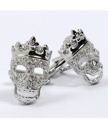 SIMON CARTER | Simoncarterカフリンクス（カフスボタン）　Tattoo Crowned Skull(カフリンクス)