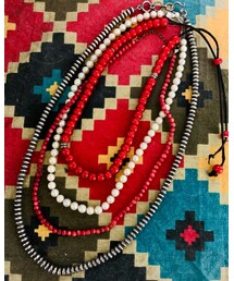 NAVAJO&VINTAGE | パール・ホワイトハーツ・コーラル等(ネックレス)
