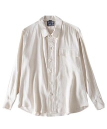 化学少女 | 法式古着棉麻白衬衫(シャツ/ブラウス)