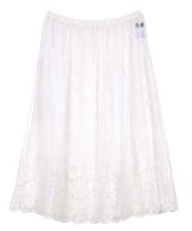 w closet | 刺繍入りチュールスカート(スカート)
