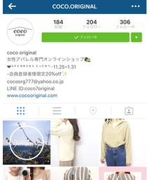 @coco.original | Follow us ;-)(その他)